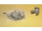 Zbytek jádrované střely zachycený vestou po průrazu keramického plátu